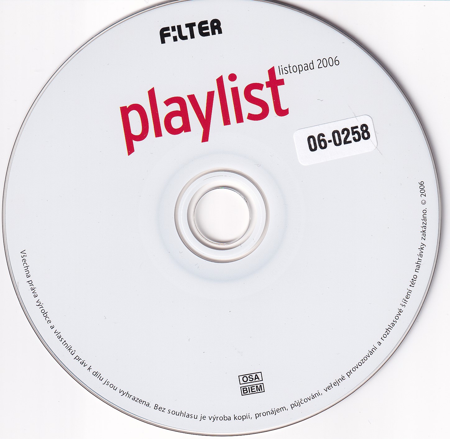 FILTER PLAYLIST - LISTOPAD 2006